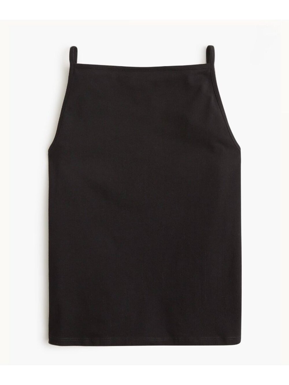 NWT J. Crew Black Stretch Cotton-Blend Apron Tank Top - Size: Medium